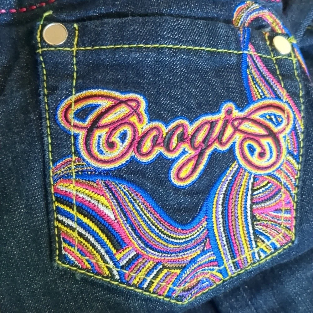 Y2K COOGI Boot Cut Jeans  Size 3/4 in seam  33 and 1/2 - Picture 13 of 14